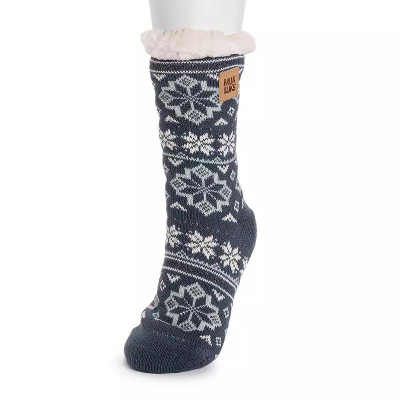 Womens MUK LUKS Patterned Cabin Slipper Socks Product Image