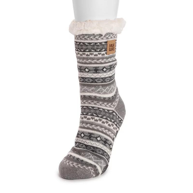 Womens MUK LUKS Patterned Cabin Slipper Socks Product Image