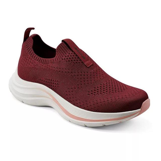 Easy Spirit EMOVE Easywalk Womens Pull-on Knit Sneakers Deep Red Product Image