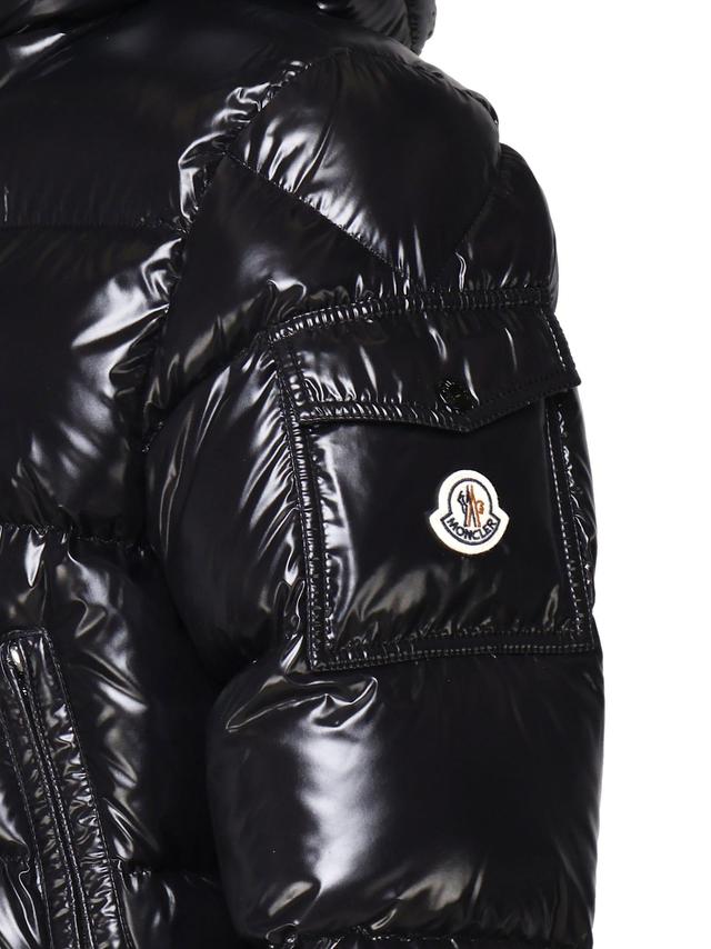 Ecrins Quilted Shell Hooded Down Jacket In Black Product Image