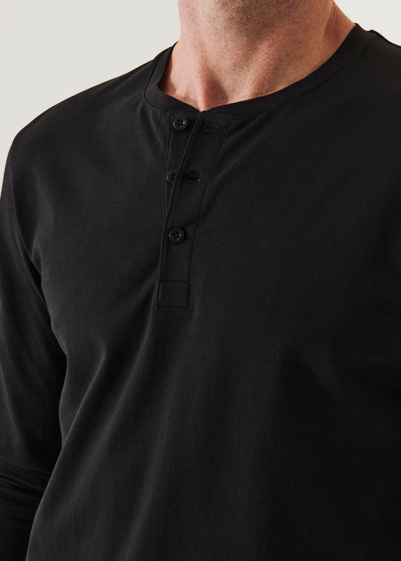 PATRICK ASSARAF PIMA COTTON STRETCH HENLEY Male Product Image