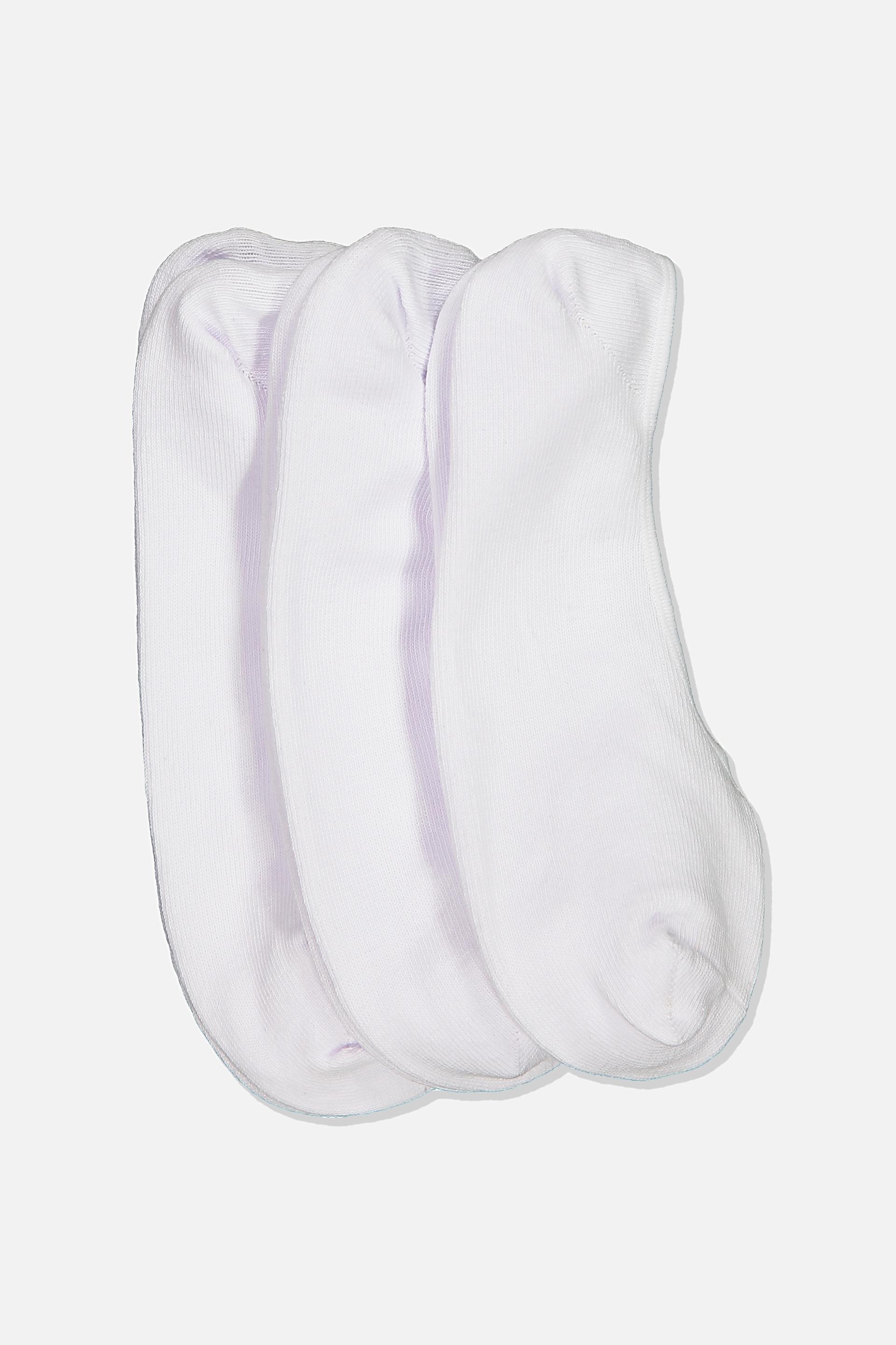 Cotton On Men - Invisible Socks 3 Pack - White Product Image