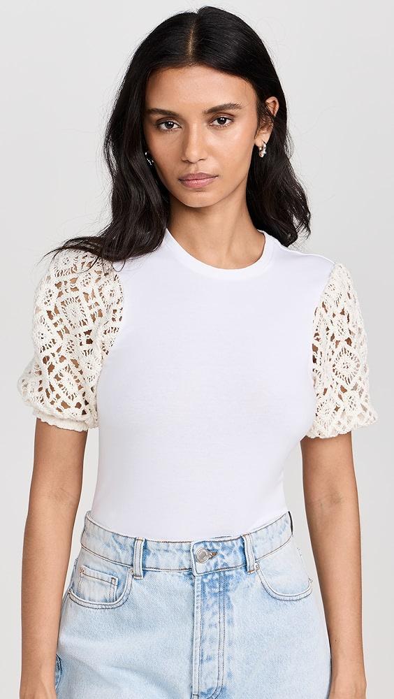 Cinq à Sept Crochet Lace Corianna Top | Shopbop Product Image