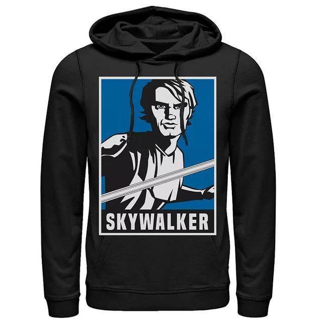 Mens Star Wars: Clone Wars Luke Skywalker Poster Hoodie Product Image