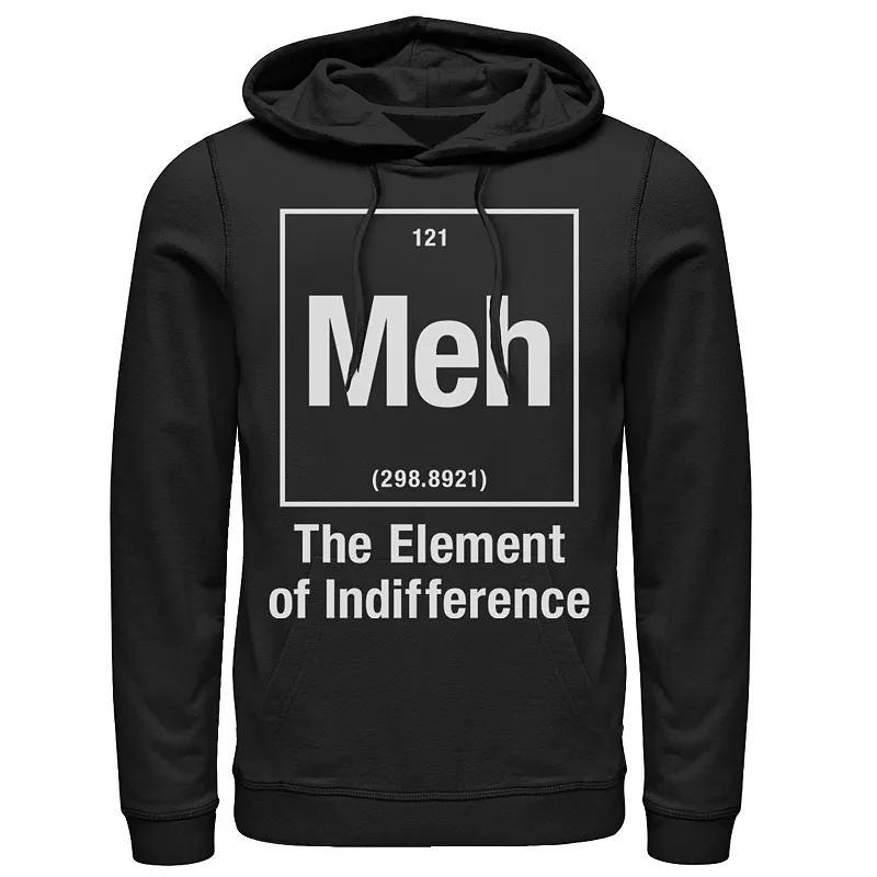 Mens Meh Element of Indifference Periodic Table Science Pullover Hoodie Product Image