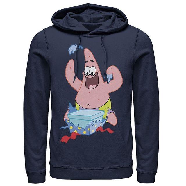 Mens Nickelodeon SpongeBob SquarePants Patrick Star Holiday Hoodie Blue Product Image