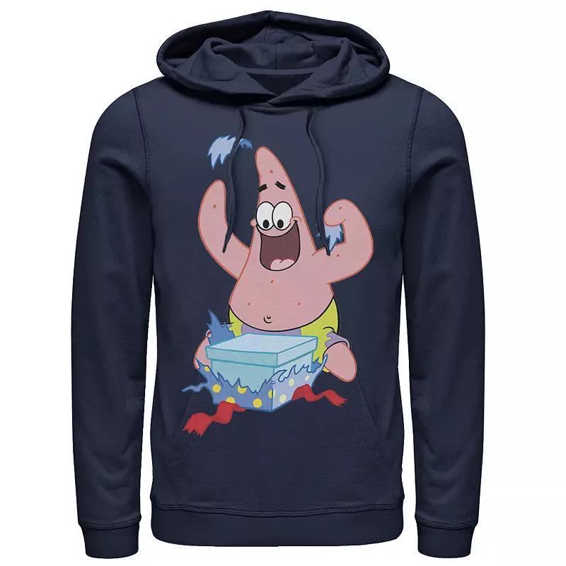 Mens Nickelodeon SpongeBob SquarePants Patrick Star Holiday Hoodie Med Grey Product Image