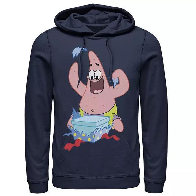 Mens Nickelodeon SpongeBob SquarePants Patrick Star Holiday Hoodie Med Grey Product Image