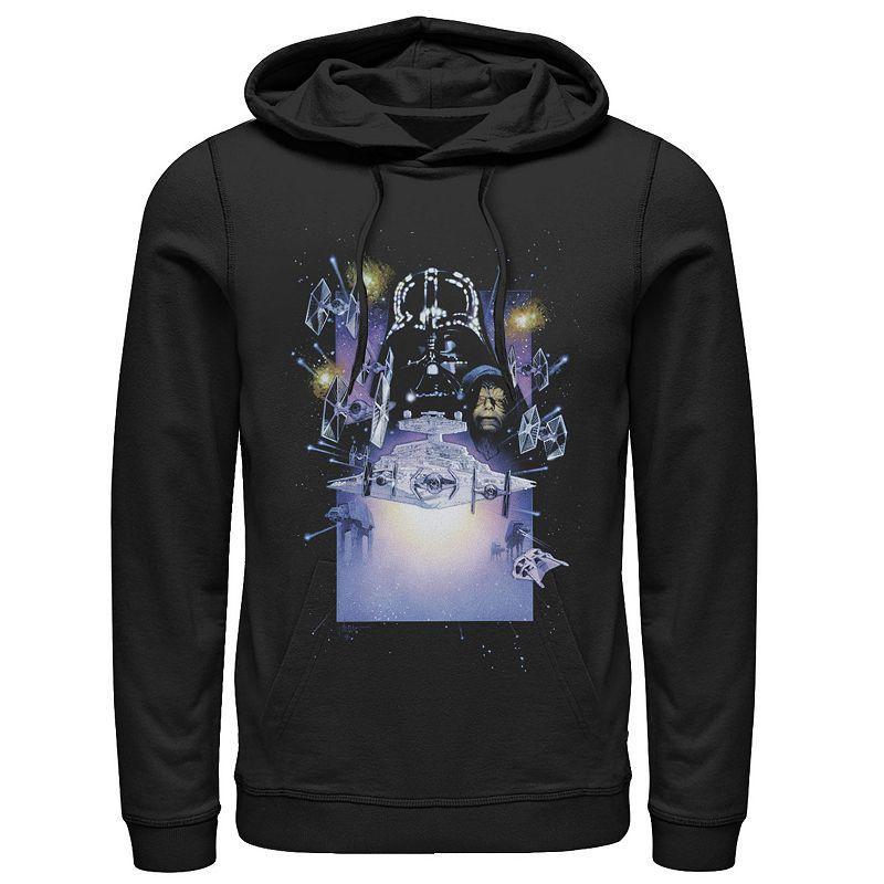 Mens Star Wars Darth Vader Galaxy Graphic Pullover Hoodie Product Image