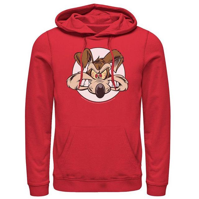 Mens Looney Tunes Wile E. Coyote Angry Big Face Hoodie Product Image