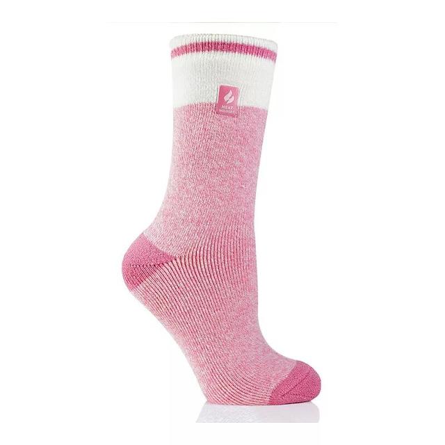 Womens Heat Holders Lite 5x Warmer Block Twist Crew Socks Product Image