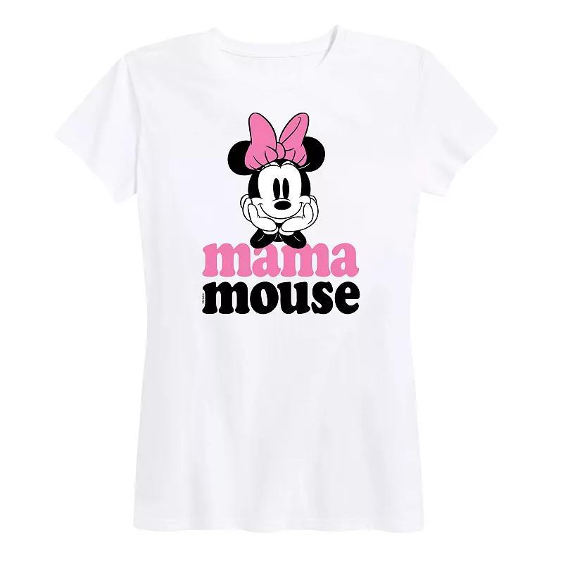 Disneys Minnie Mouse Womens Mama Graphic Tee Product Image