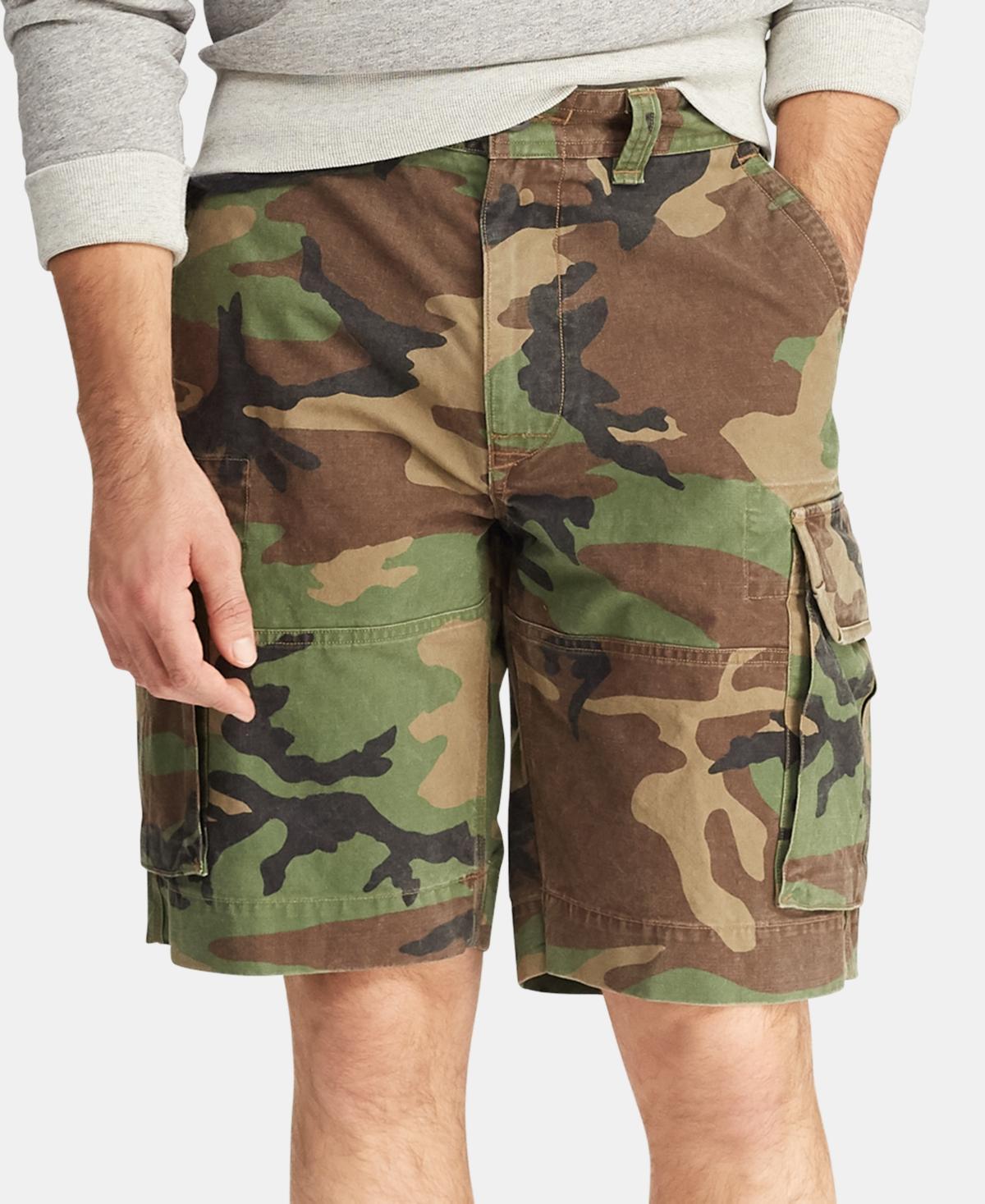 Polo Ralph Lauren Big  Tall Relaxed-Fit Camo Print Cargo 10 and 12 Inseam Shorts Product Image