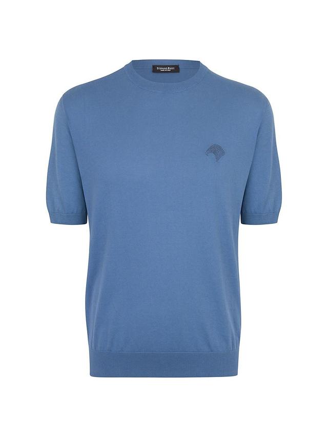 Mens Short Sleeve Crewneck Sweater Product Image