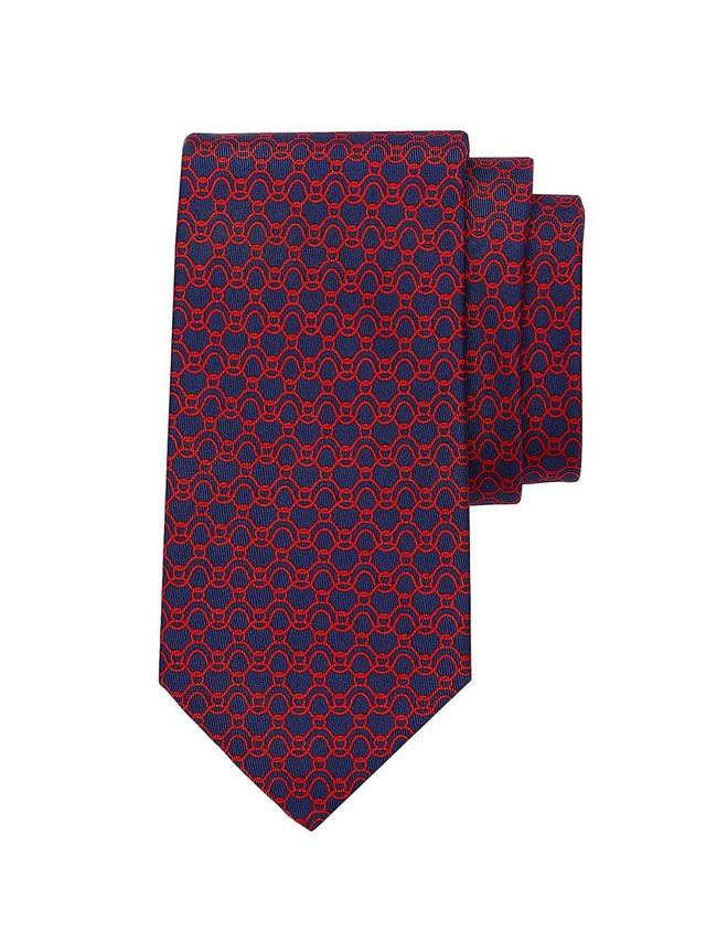 FERRAGAMO Gancini Wave Silk Tie Product Image