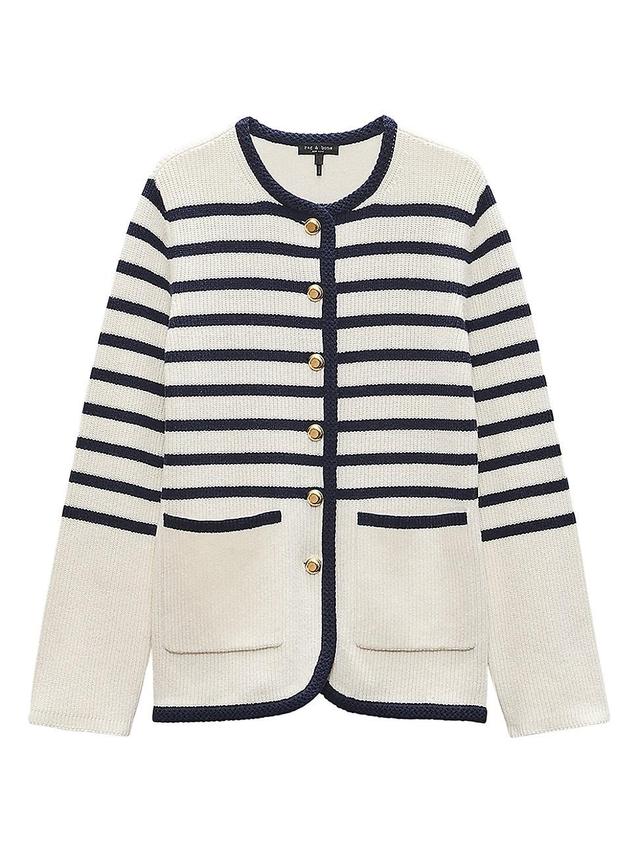 Womens Nancy Striped Longline Cardigan Product Image