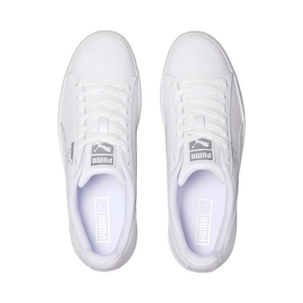 PUMA Clyde Core Foil Men's Sneakers in White/Silver Product Image