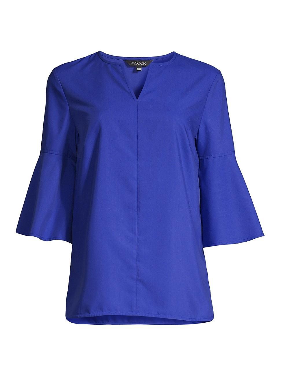 Misook V Neck Bell Sleeve Top Product Image