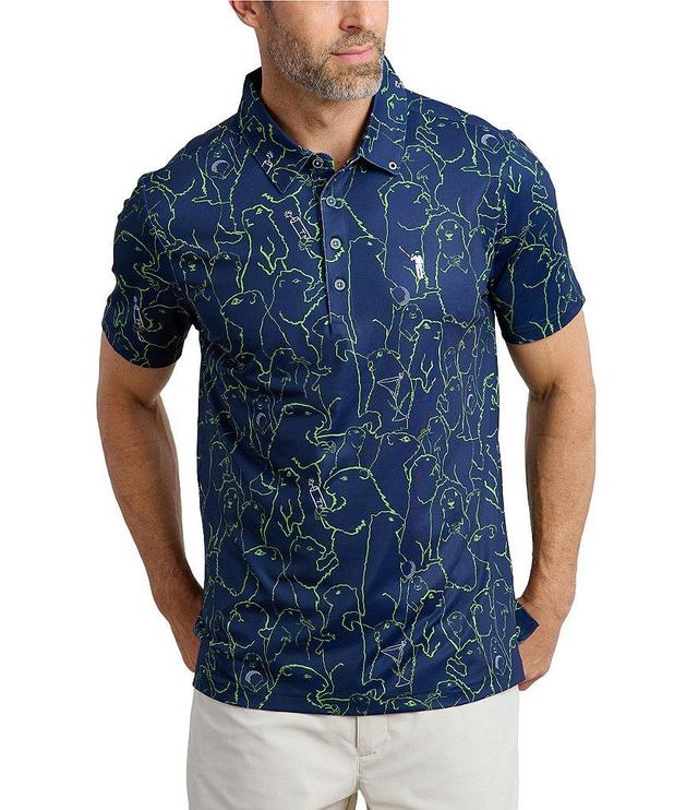 William Murray Gopher-Printed Short Sleeve Polo Shirt Product Image