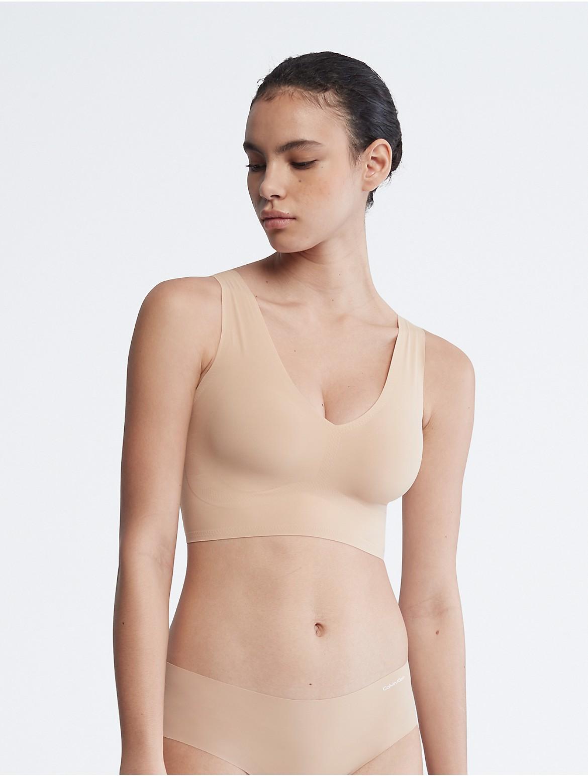 Calvin Klein Invisibles Comfort Lightly Lined V-Neck Bralette QF4708, Womens Product Image