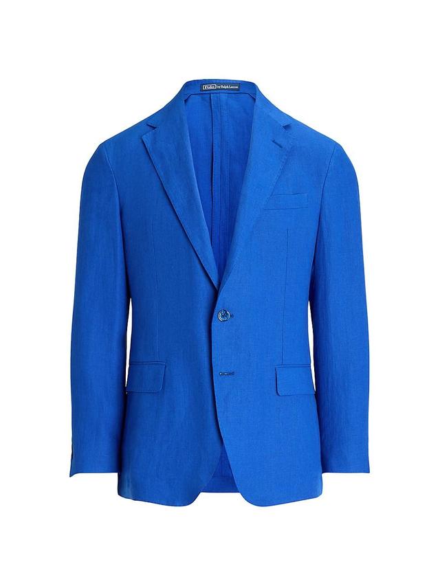 Mens Linen Single-Breasted Two-Button Sport Coat Product Image