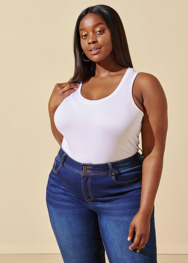 Plus Size The Easy Basic Knit Tank Top Ashley Stewart Product Image