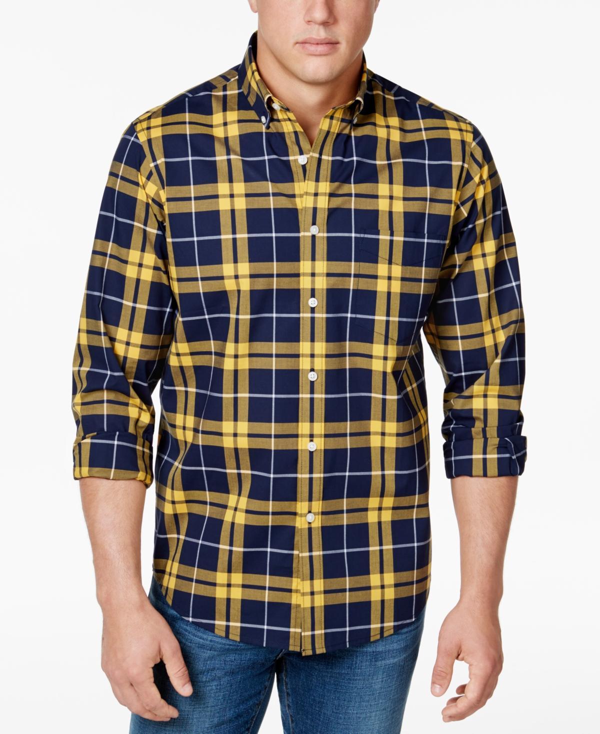 Club Room Mens Perry Plaid Stretch Shirt with Pocket, Created for Macys Product Image