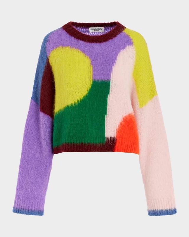 Groupie Abstract Intarsia-Knit Sweater Product Image