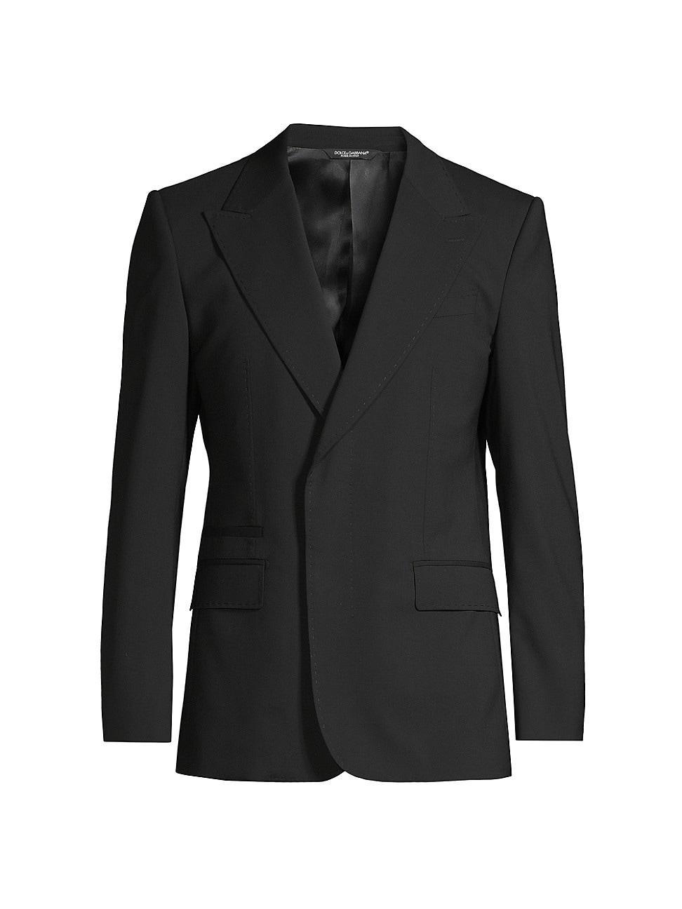 Mens Wool Peak-Lapel Blazer Product Image