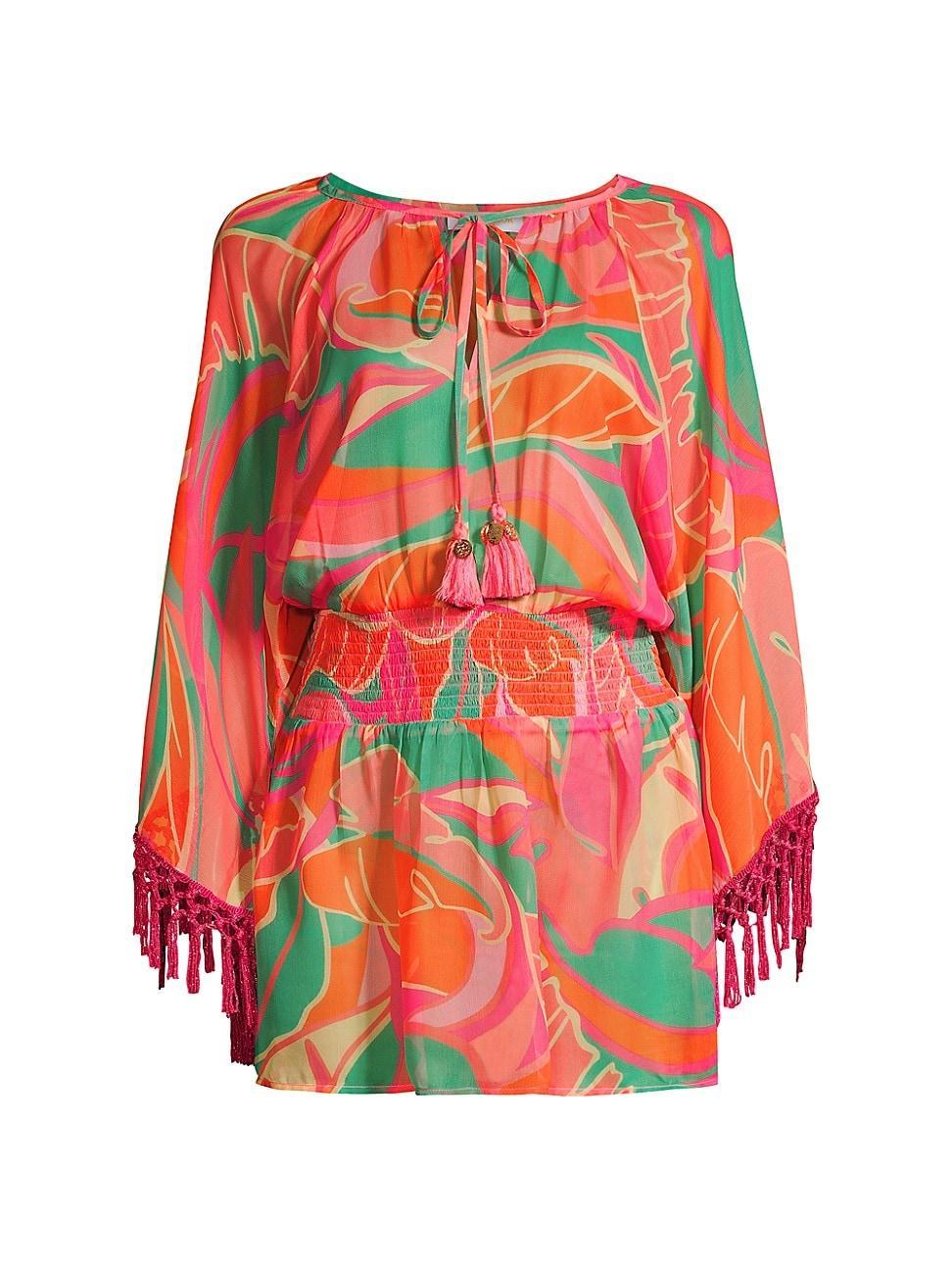 Womens Skyler Printed Cover-Up Dress Product Image