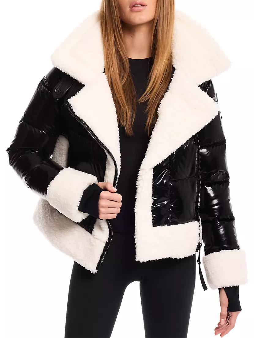 Bianca Sherpa-Trimmed Down Puffer Jacket Product Image