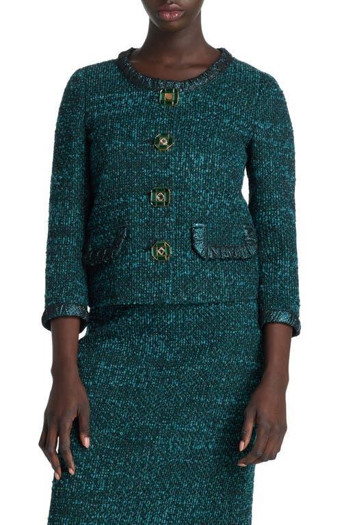 Womens Evening Metallic Tweed Jacket Product Image