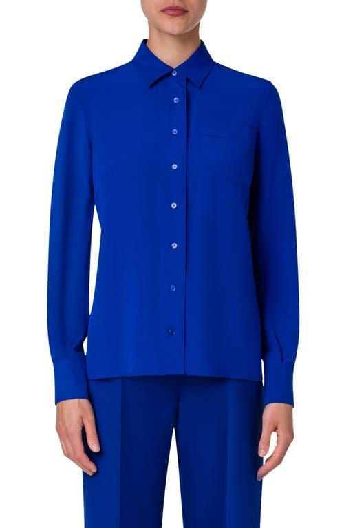 Womens Silk Crepe Shirt Product Image