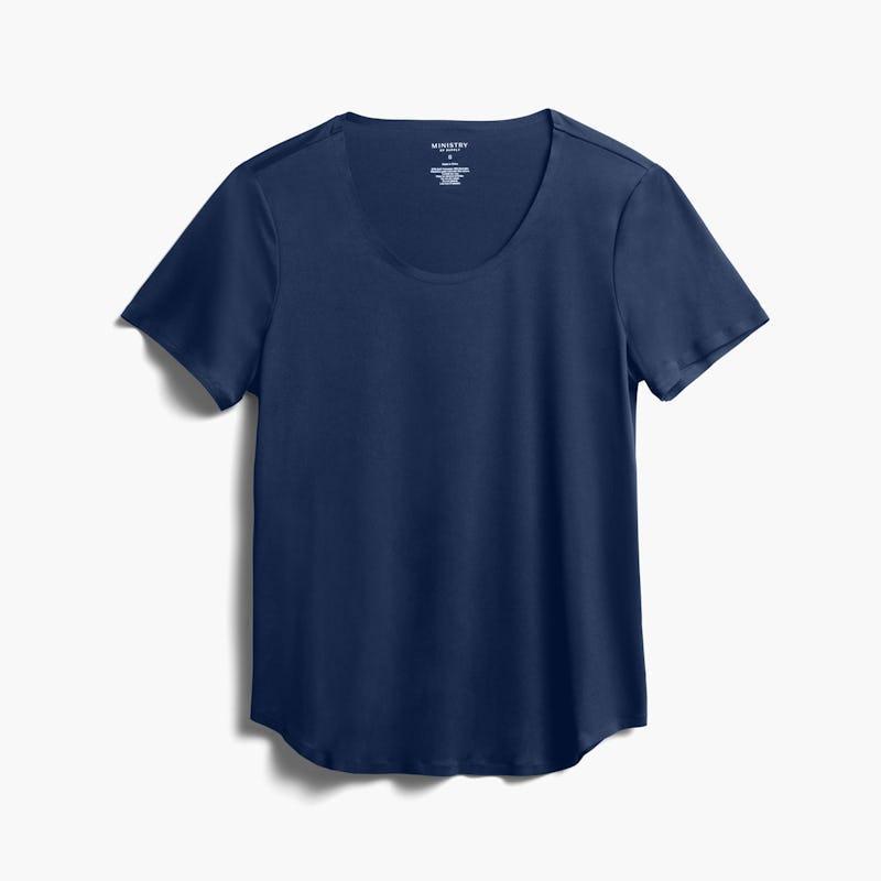 Navy Women's Luxe Touch Tee Product Image