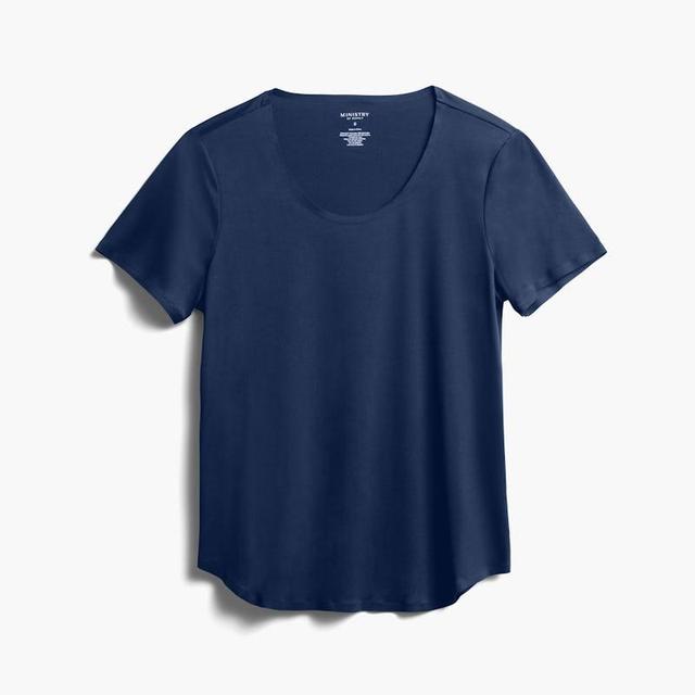 Navy Women's Luxe Touch Tee Product Image