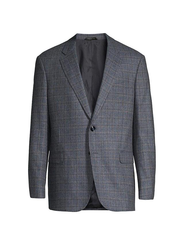 Mens Plaid Wool-Cashmere Sport Coat Product Image