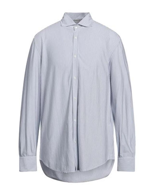 BRUNELLO CUCINELLI Man Shirt Light Blue Size 48 Cotton Product Image