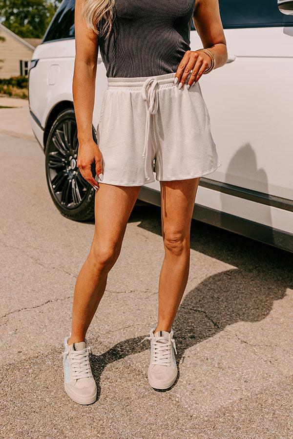 Take A Holiday Shorts In Light Stone Product Image