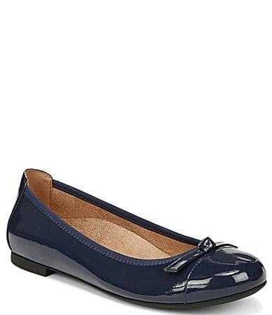 Vionic Amorie Patent Leather Ballerina Bow Flats Product Image