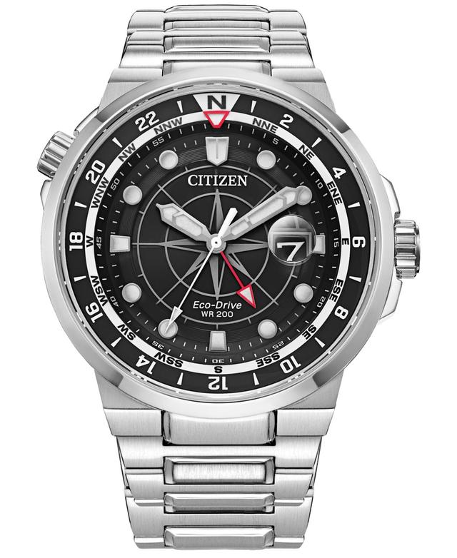 Citizen Mens Endeavor Three Hand Stainless Steel Bracelet Watch Product Image