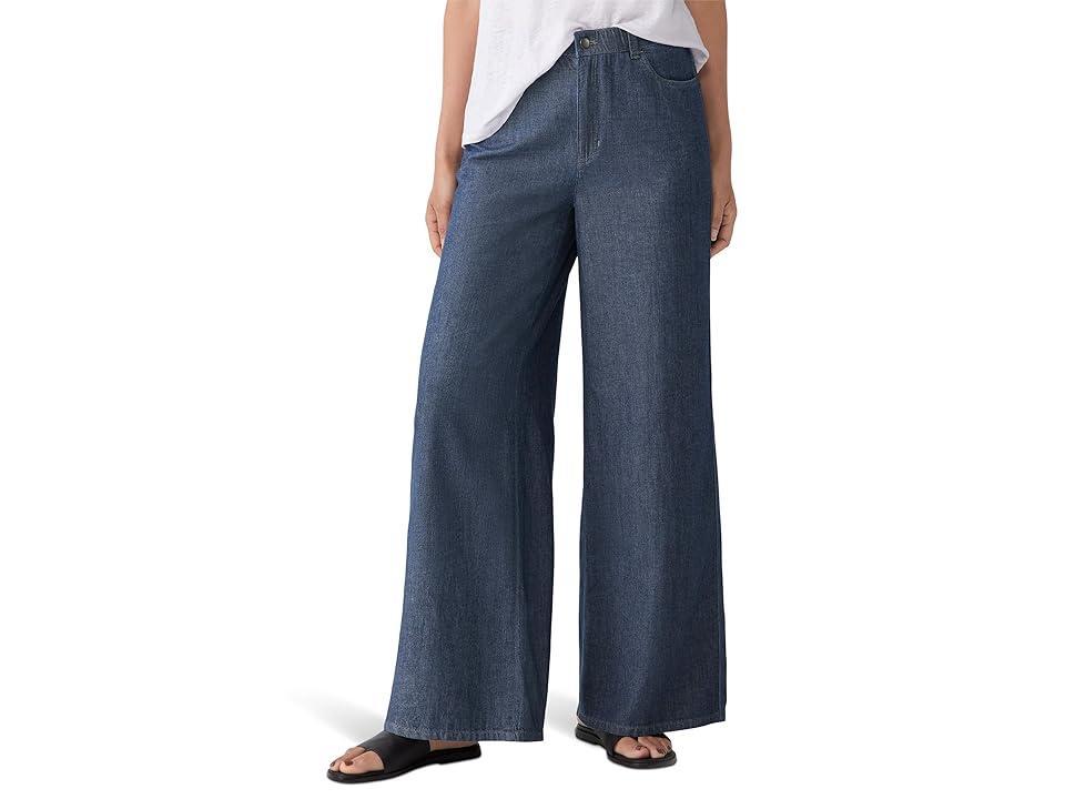 Eileen Fisher Wide Full-Length Jeans (Denim) Women's Dress Pants Product Image