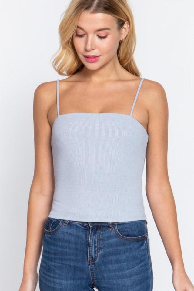 Elastic Shoulder Strap Basic Cami Top Product Image