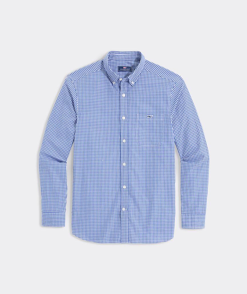 Stretch Poplin Gingham Shirt Product Image