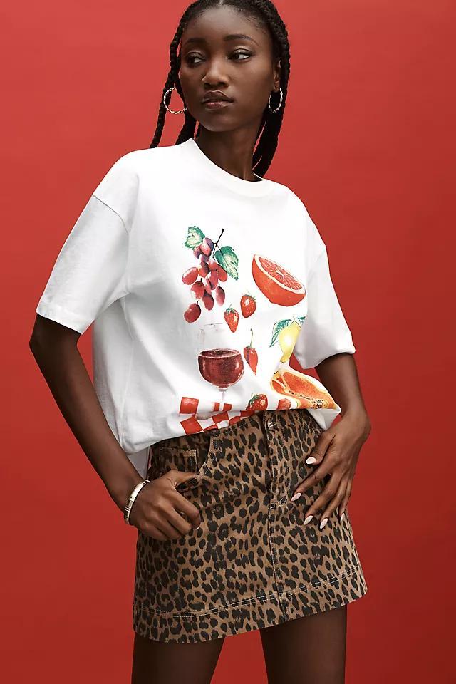 Damson Madder x Anthropologie Fruit Picnic Boyfriend Tee Product Image