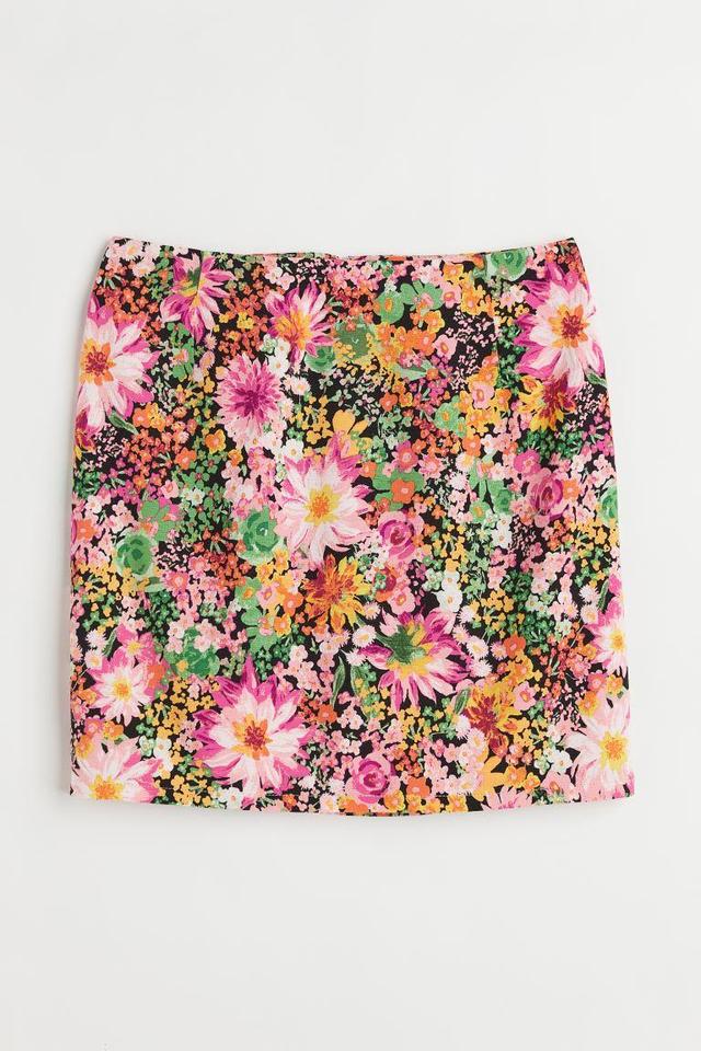 Patterned Mini Skirt Product Image