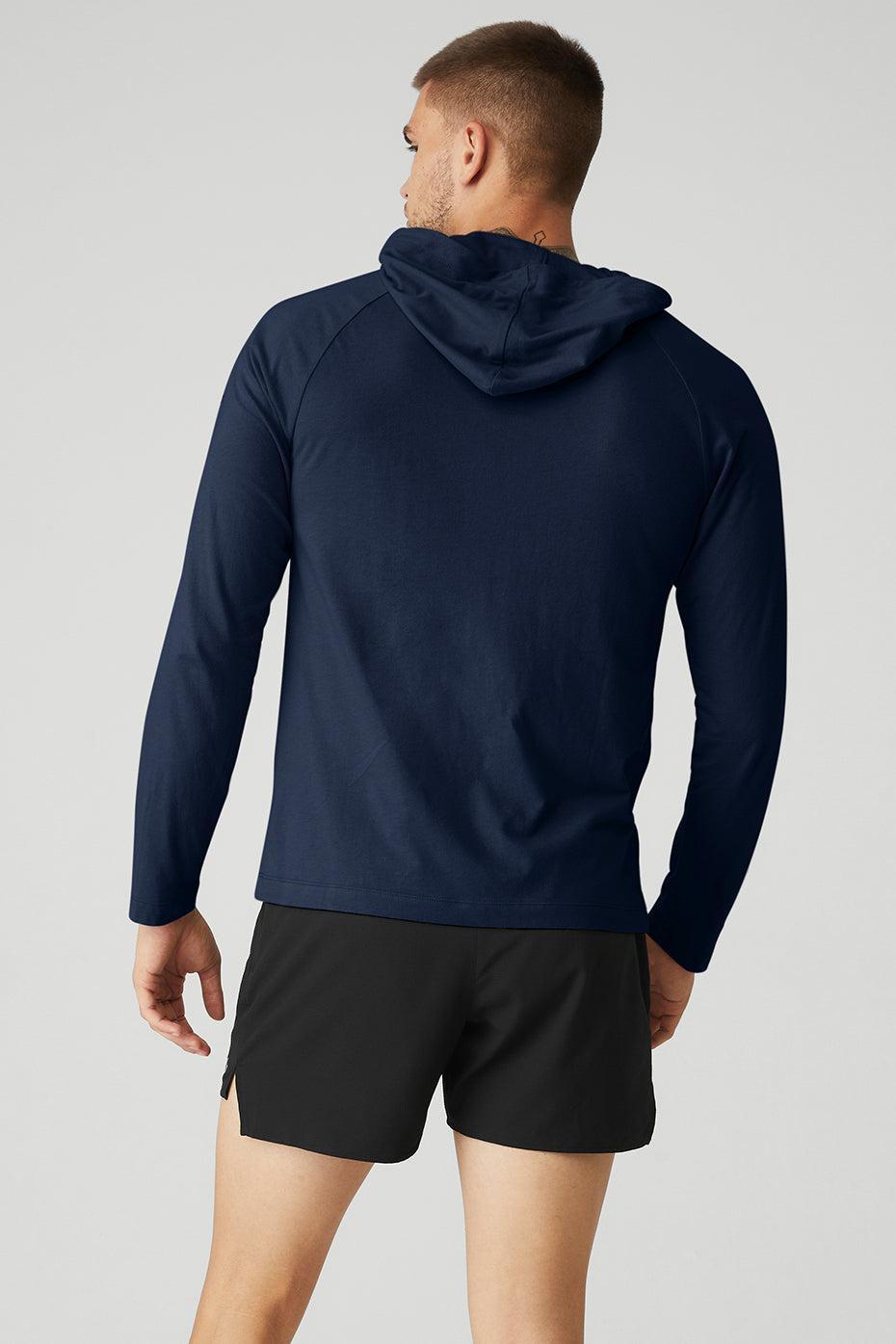 Core Hooded Runner - Navy Male Product Image