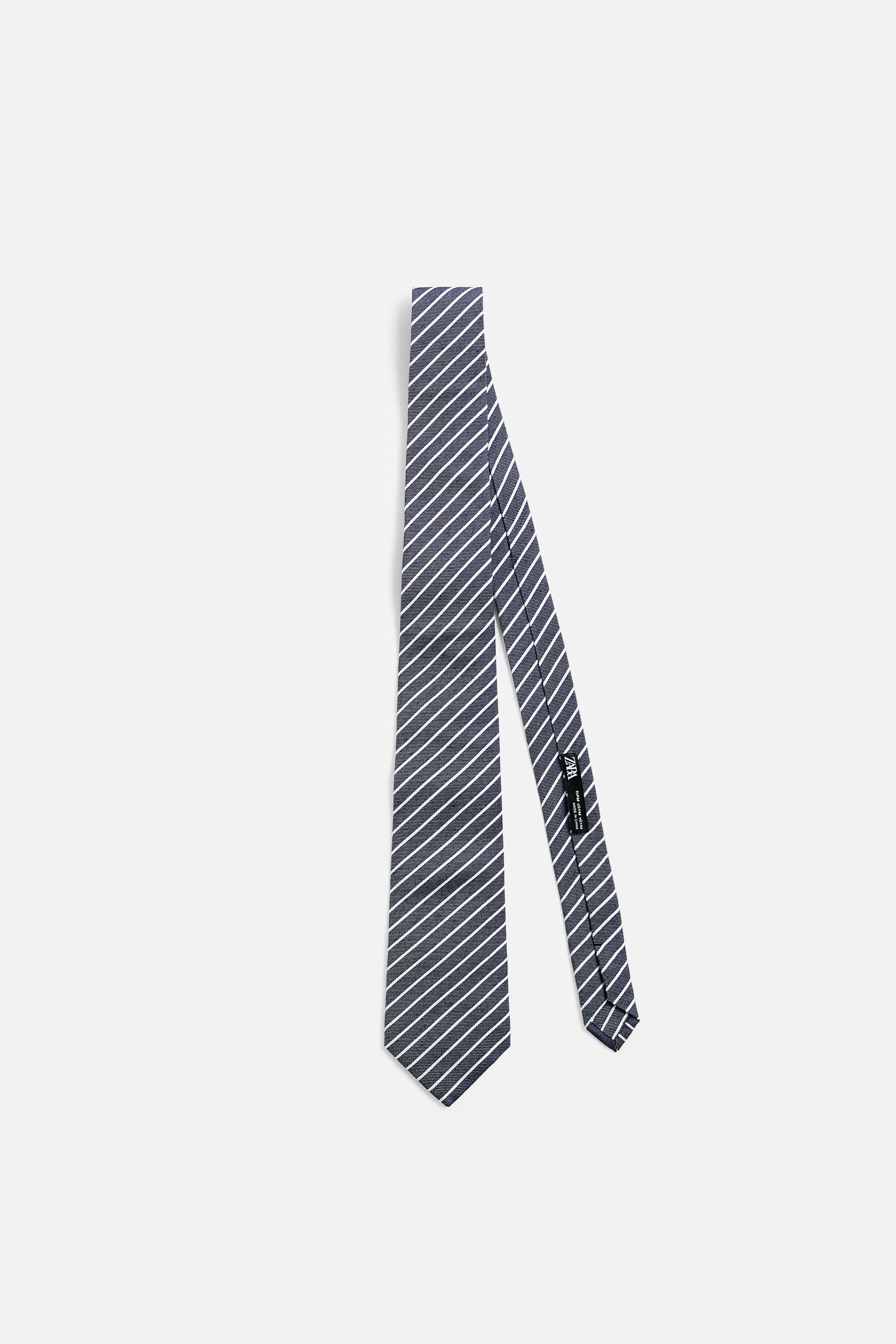 STRIPED JACQUARD TIE Product Image