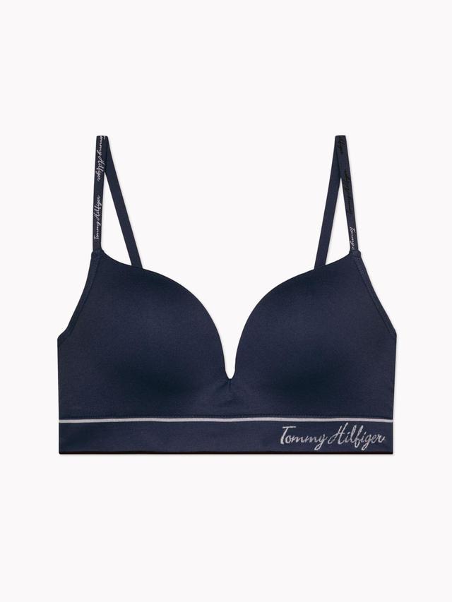 Tommy Hilfiger Women's Signature Logo Push-Up Bralette Product Image