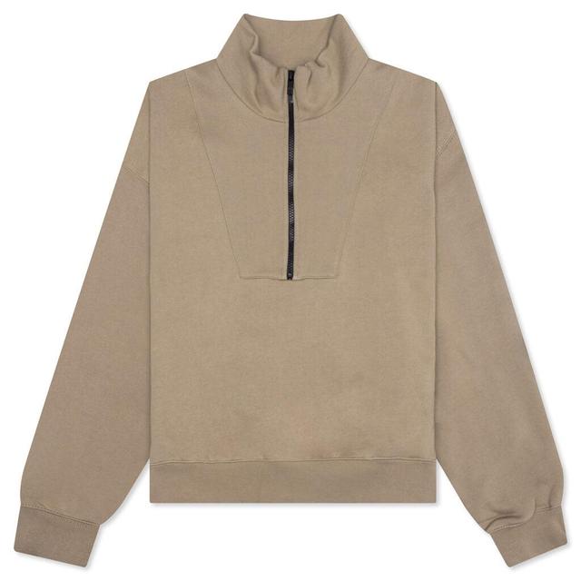 Essentials Women's 1/2 Zip Pullover - Oak Female Product Image