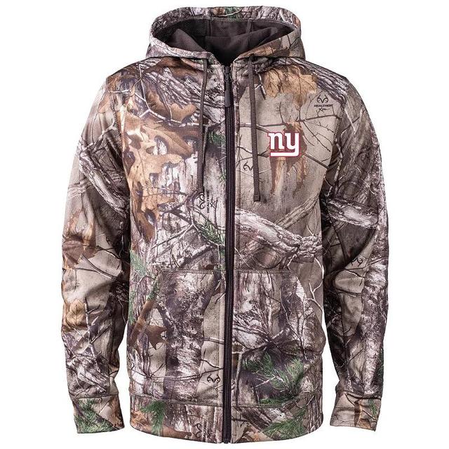 Mens Dunbrooke Realtree Camo New York Giants Trophy Tech Fleece Full-Zip Hoodie Product Image